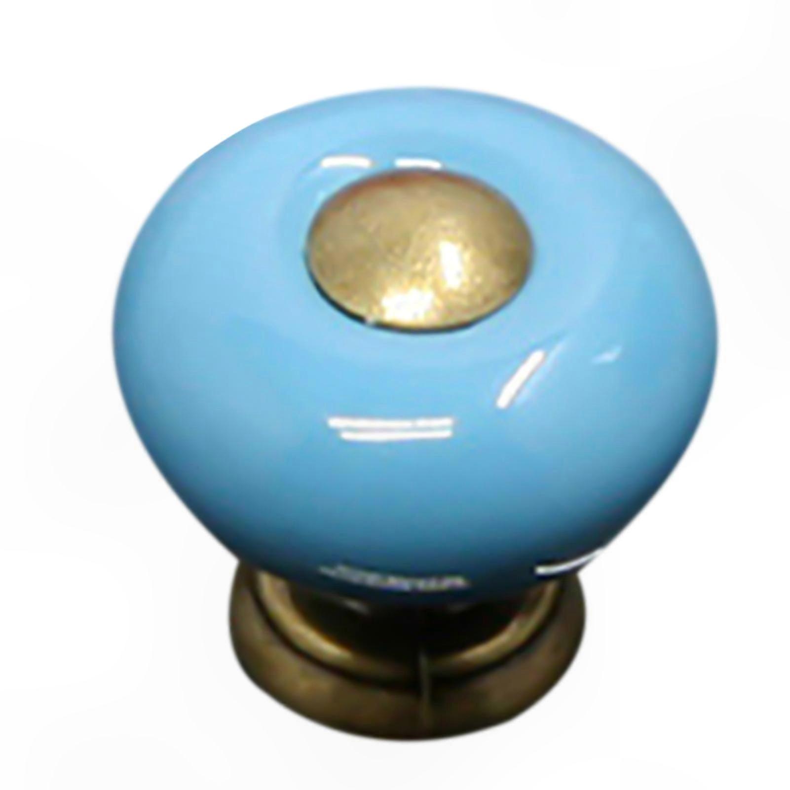 Ceramic Cabinet Knob Handle for Kitchen Drawer Pull Resistant to Scratches Single Hole Installation Wide Usage