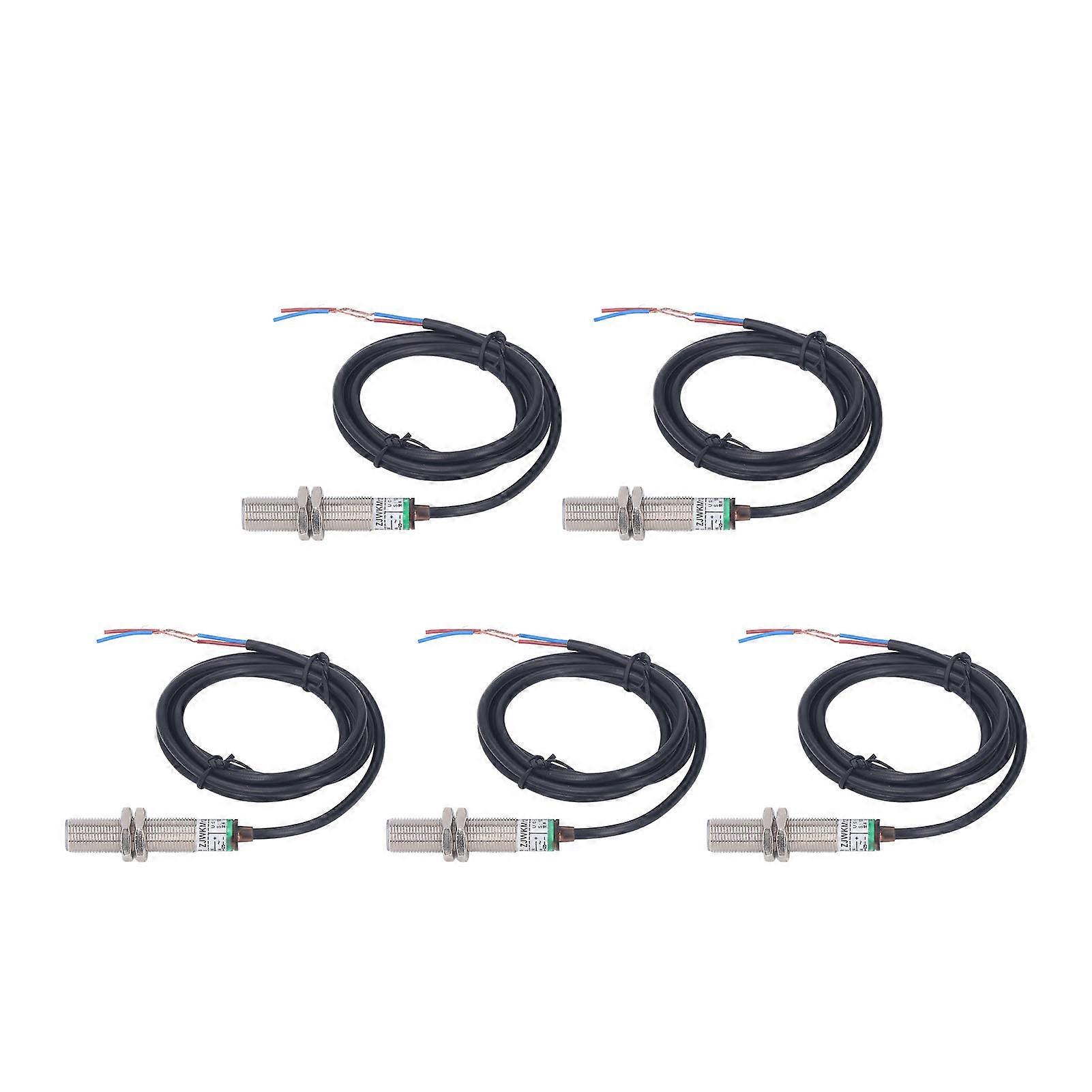 5Pcs Proximity Switch IP65 Waterproof Non Contact 2 Wire Normally Open Proximity Switch Sensor 0‑