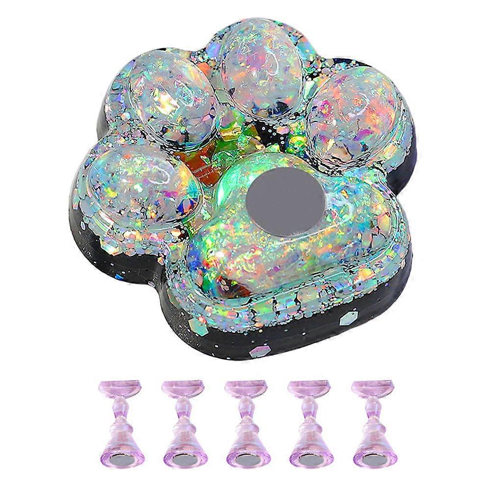 False Nails Stand Nail Tips Display Compact And Portable 1.9X1.8X0.4In For Nail Art Practitioners