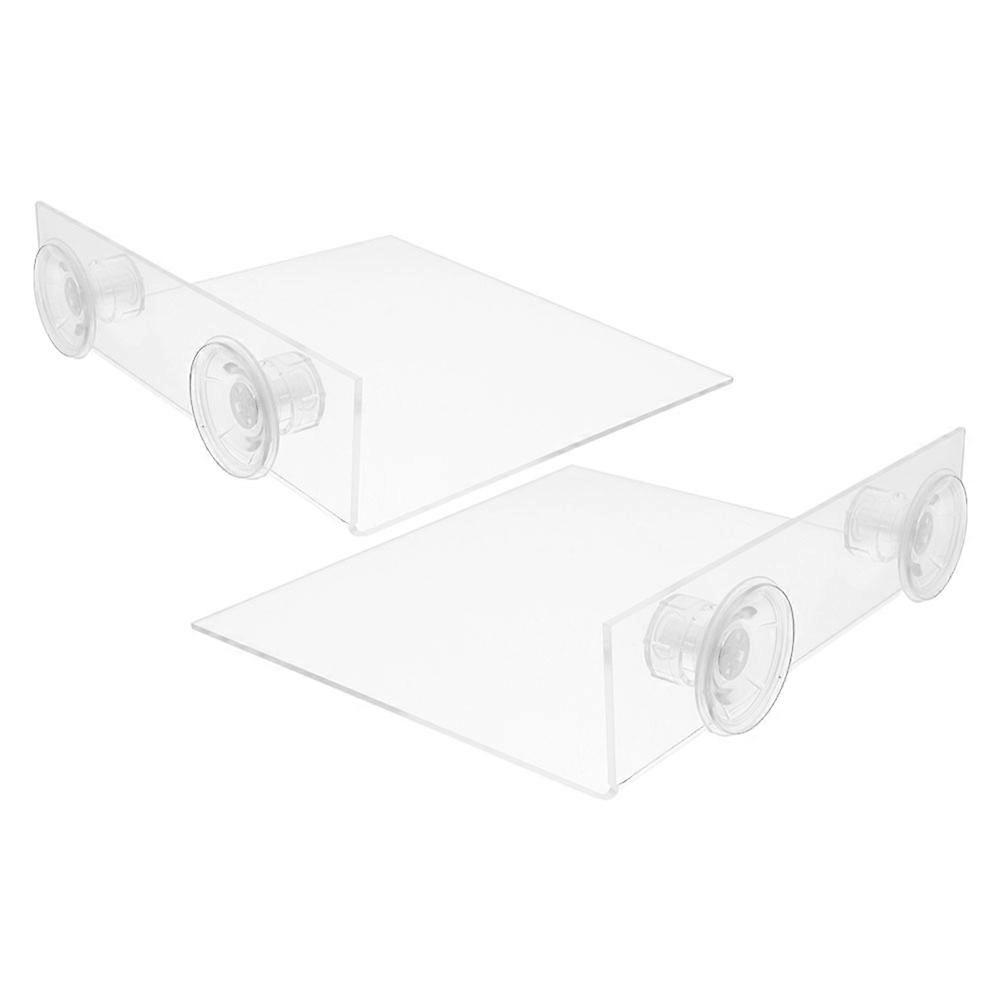 Bird Perches 2Pcs Parrot Window Perch With Suction Cup Adjustable Height For Indoor Use Transparent Material Easy To Clean