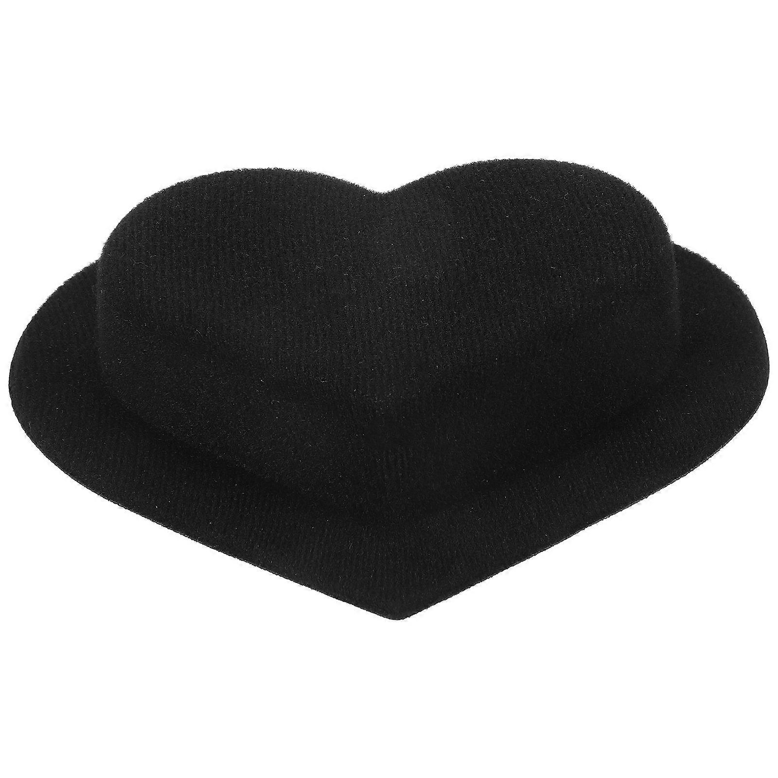 Black Mini Top Hat Decorative Doll Accessory Made of EVA and Cloth for DIY Projects and .5 Inches