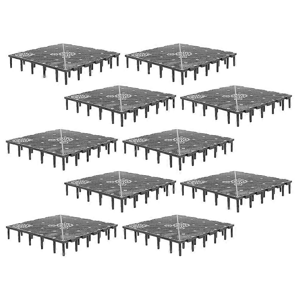 Bottom Aquarium Filters 10Pack Isolation Bottom Board For Versatile Compatibility Freshwater Saltwater Tanks Easy Maintenance 15X15X2.7Cm