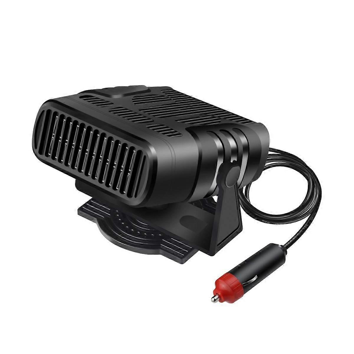 12V 24V 500W Portable Car Truck Air Heater Fan for Windscreen Defogging and Defrosting, 360 Degree Rotation