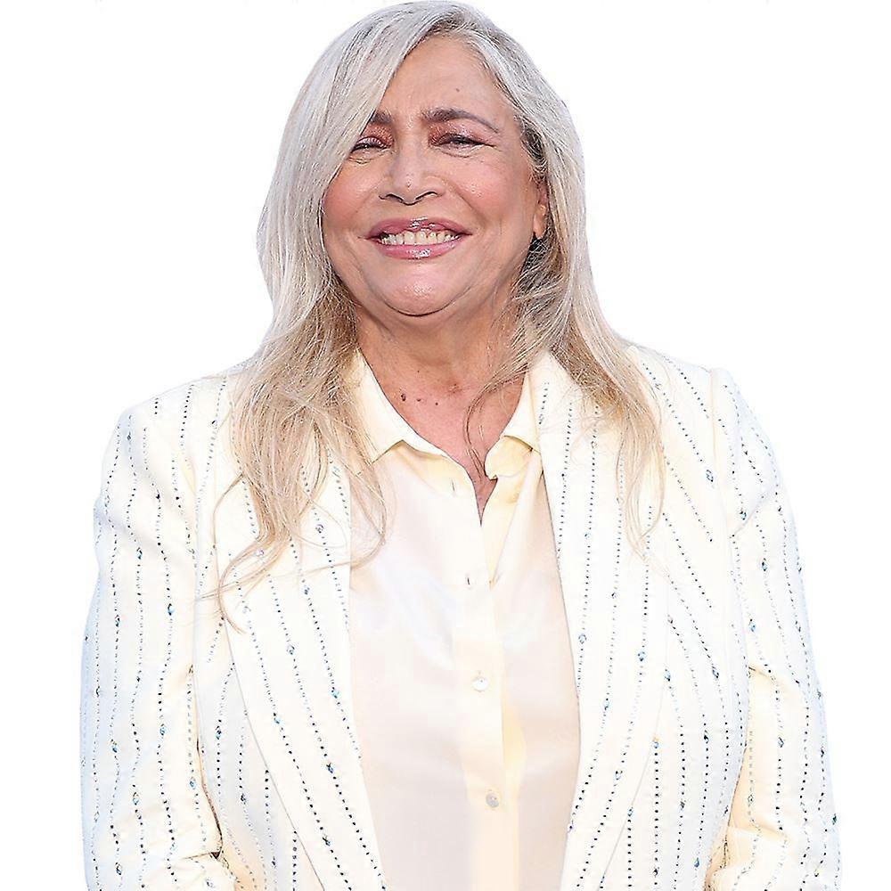 Mara Venier (wit pak) half lichaam Buddy uitsparing