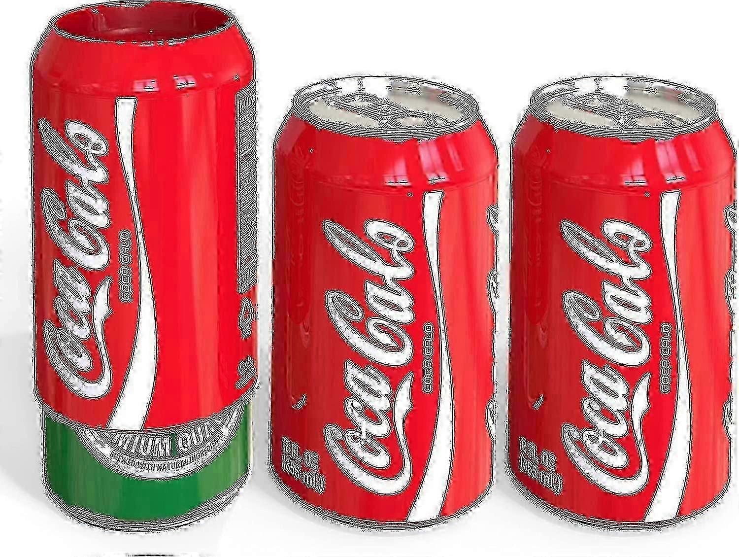 Silicone Can Sleeve (3 Pack) - Beer Can Cover Can Hides Beer Can By Disguising It As A Can Of Soda (red)