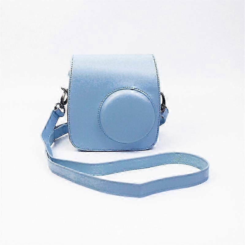 Instant Camera Case for Fujifilm Instax mini 7+,PU Leather Bag with Shoulder Strap