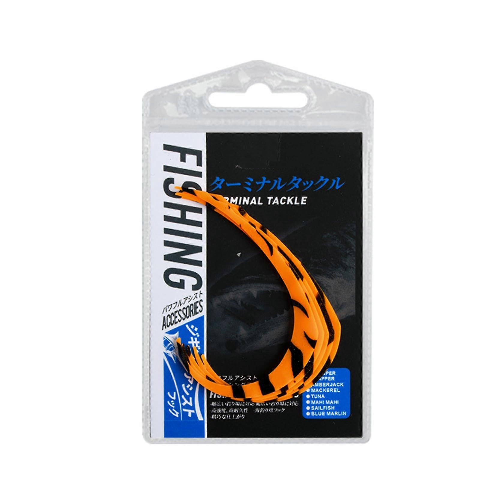 5 Pcs Thickened Silicone Squid Hooks Soft Replacement Tails Tying Silicone Squid Skirts Easy to Use Soft Replacement Roller Tails Tie