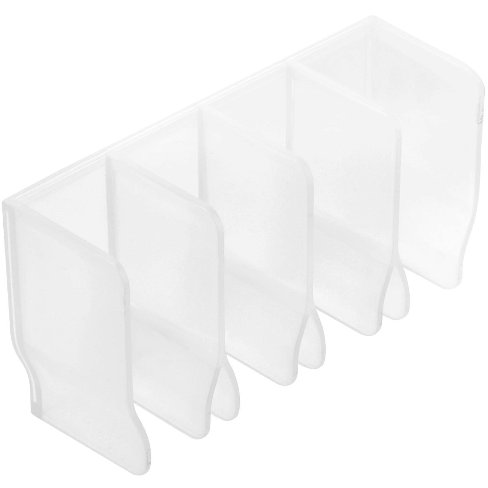 Toothpaste Holder Wall Mounted Storage Solution Simple Design Transparent 1Pcs
