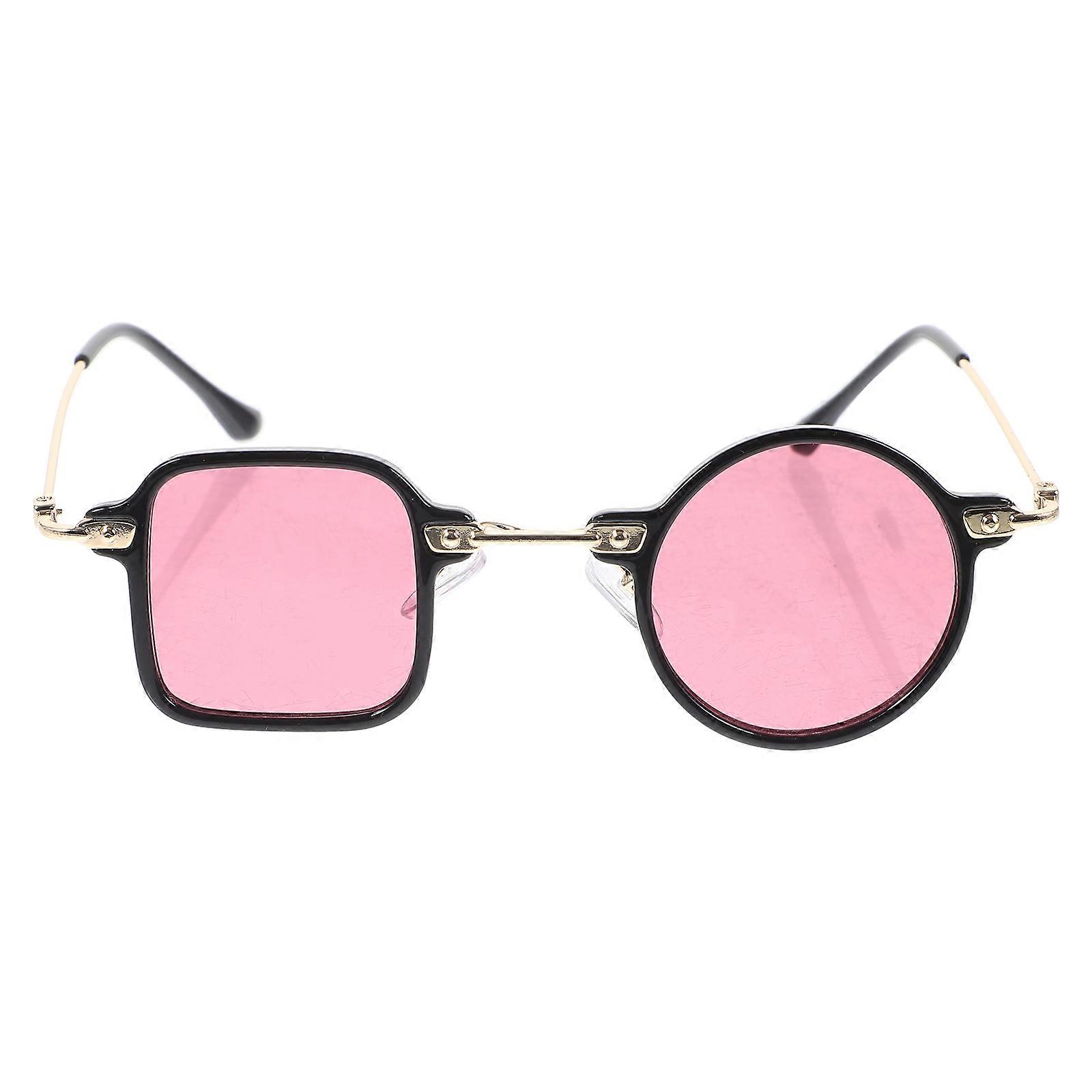 Fashionable Round Frame Sunglasses for Decor Multi Color PC Material with Comfortable Fit 1 Pair