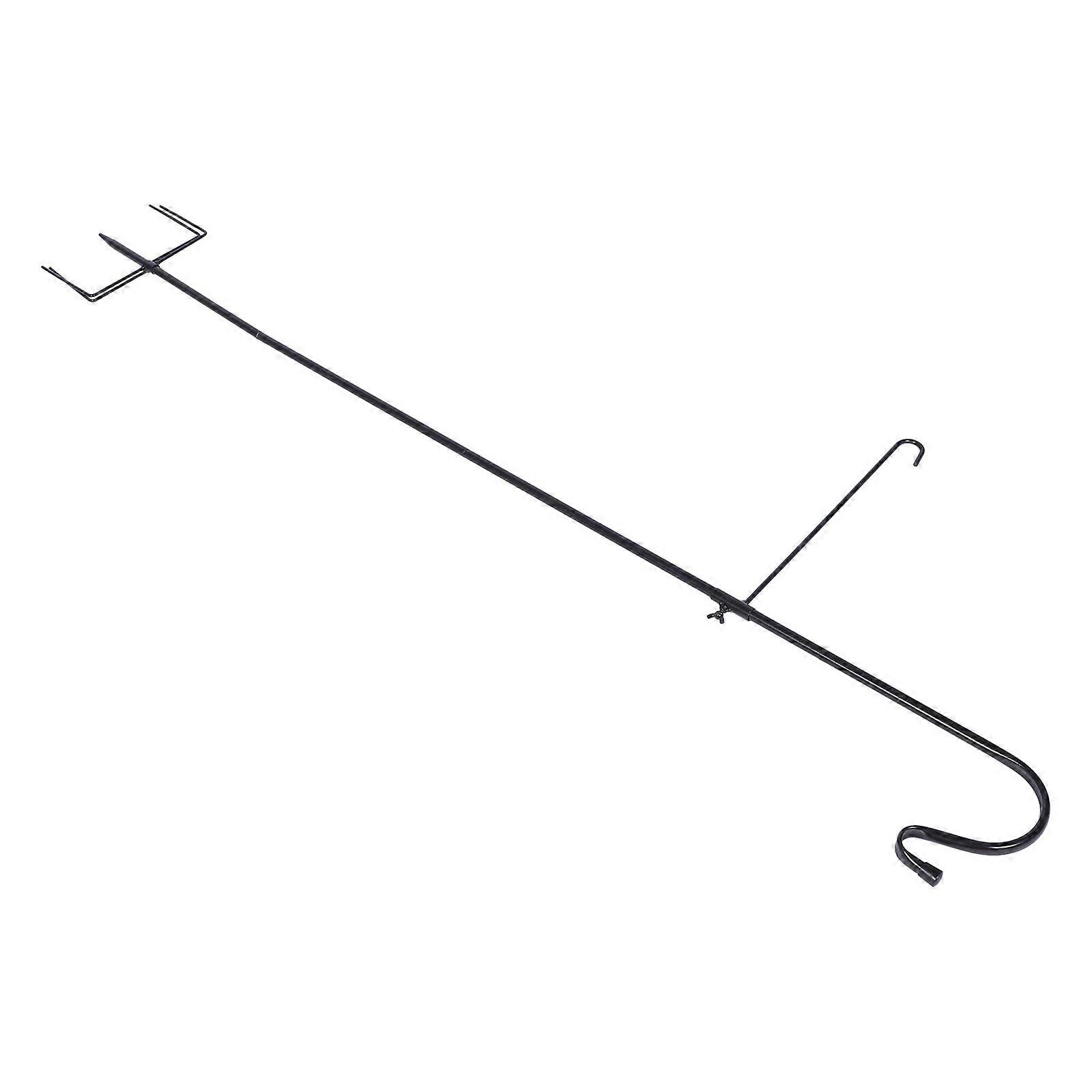 1pc Garden Flagpole Hook Shepherd Hook Iron Ground Inserting Outdoor Hook