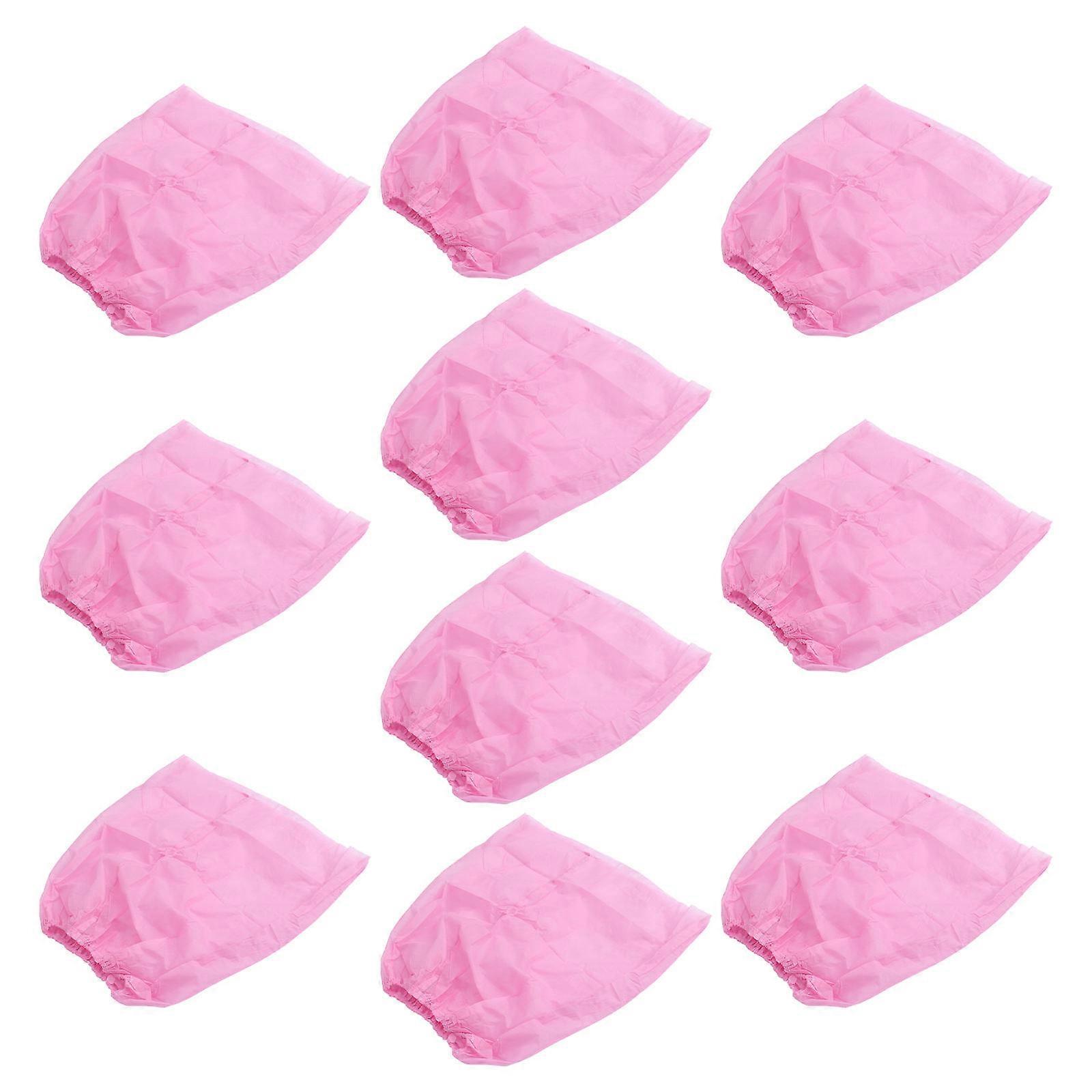 Disposable Nonwoven Bath Skirt for Women Pink Simple Design Portable and Skin Friendly 10PCS