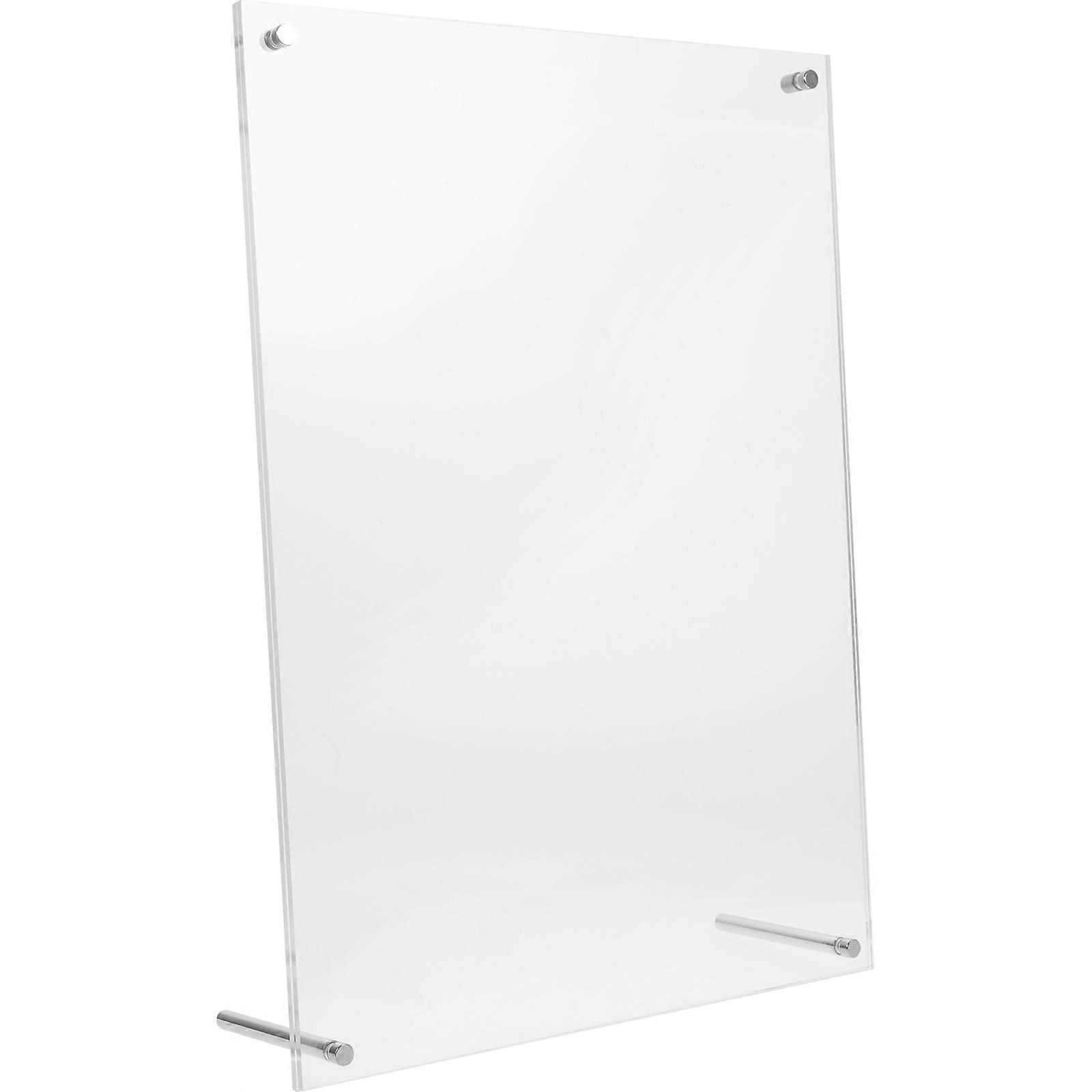 Acrylic Photo Frame Stand Display Holder for Certificates, Posters, Business Licenses – Easy Installation, Smooth Surface, Rounded Design for