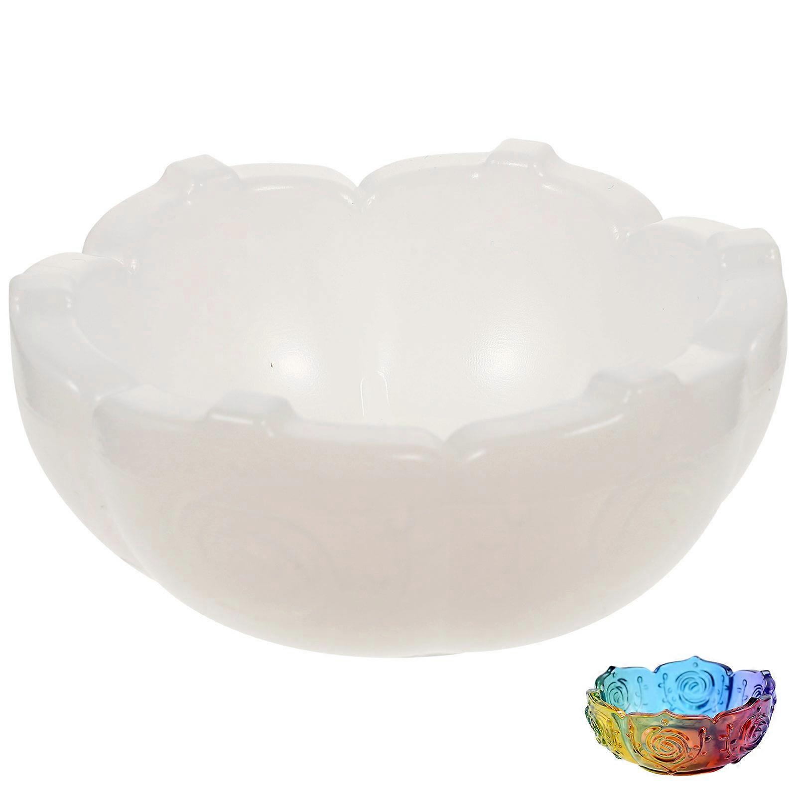 פרח תכשיטי מחזיק עובש DIY מגש עובש עבור Tealight מחזיקי Tealight אלגנטי שרף יצירה עובש עם עיצוב פרחים ייחודי לעיצוב הבית