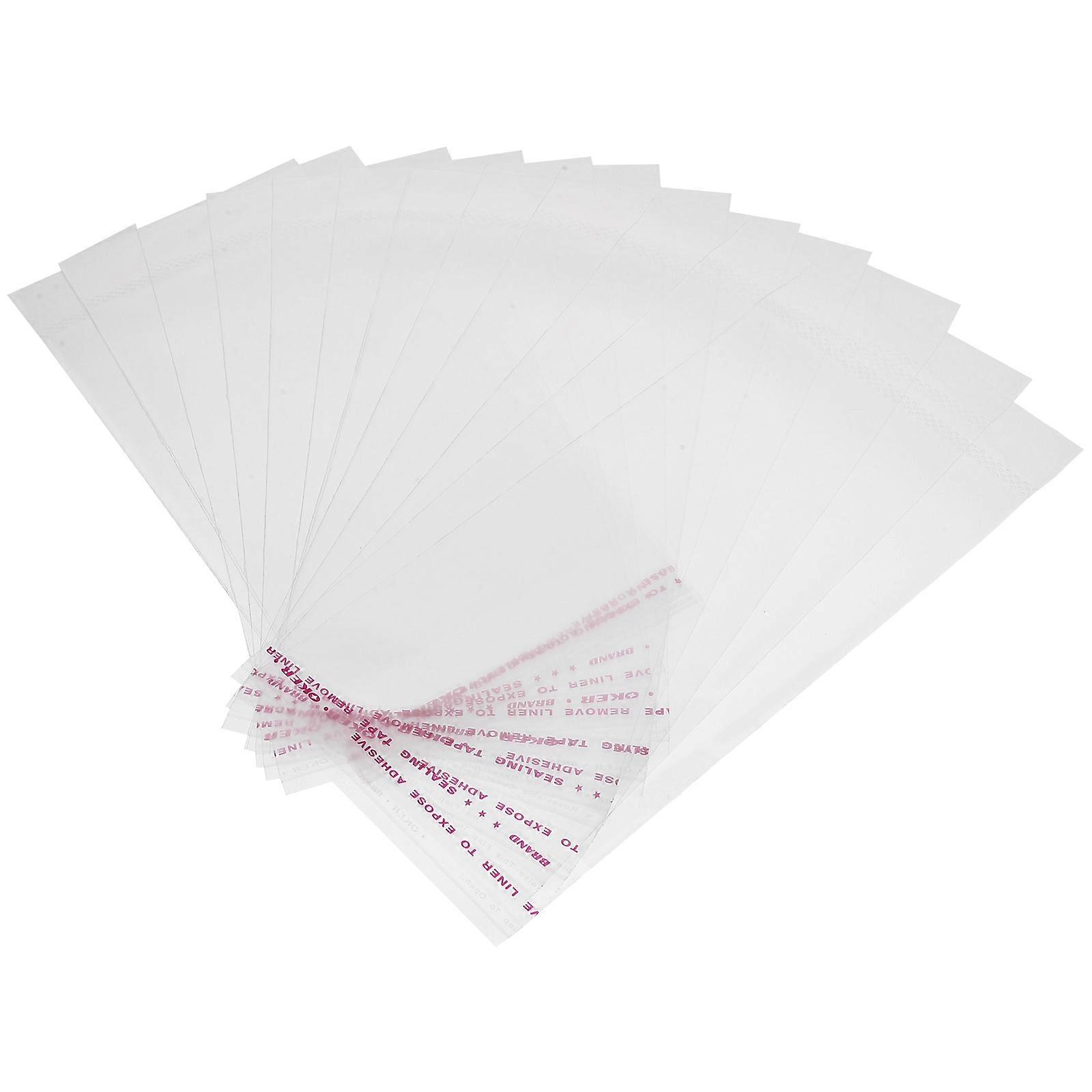 Clear Self-Adhesive Storage Bags 200Pcs For Small Business Packing Rectangular Design With High Practical Value