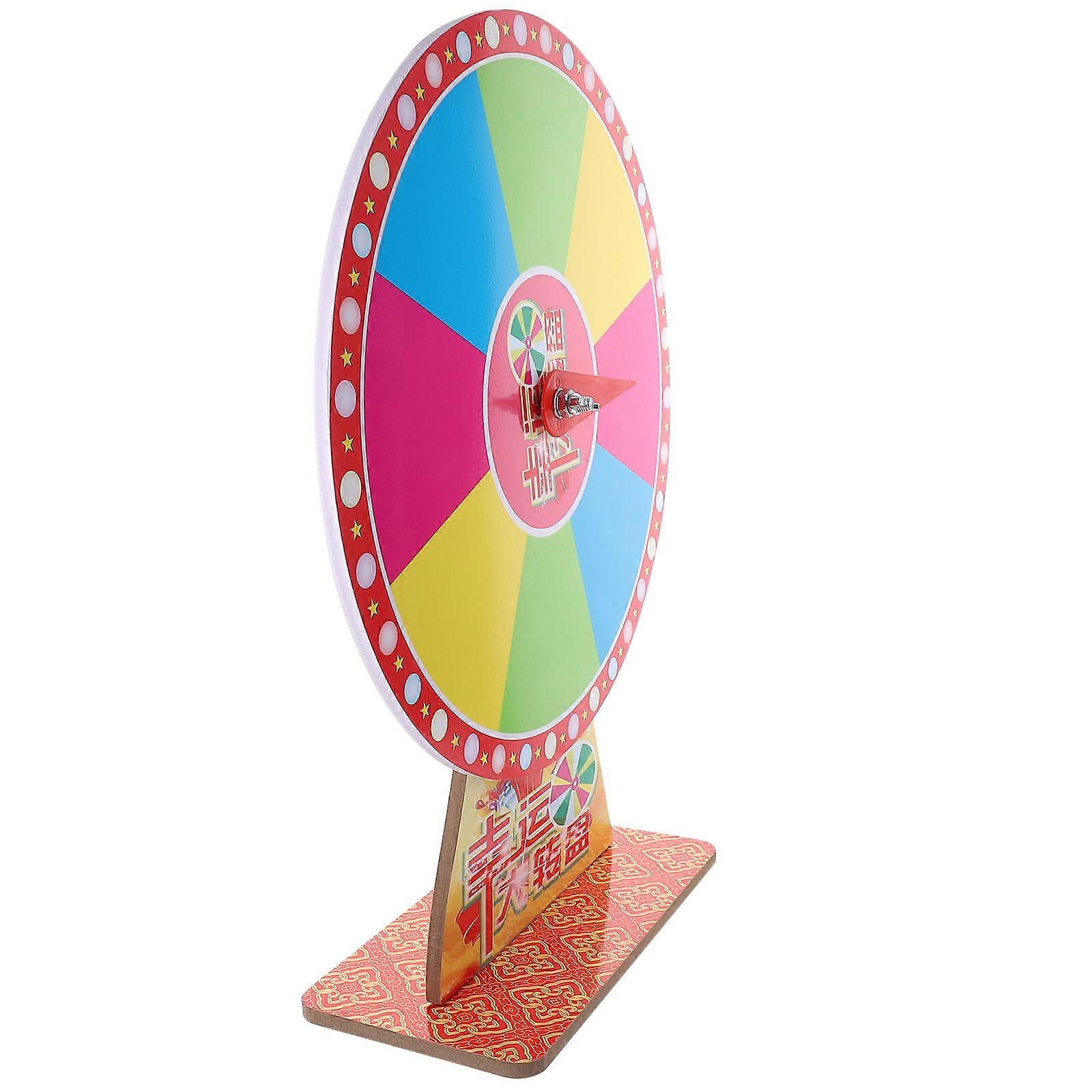 Rotatable Tabletop Prize Wheel for Party Raffles, Trade Shows, Carnival Drawings, and DIY Projects