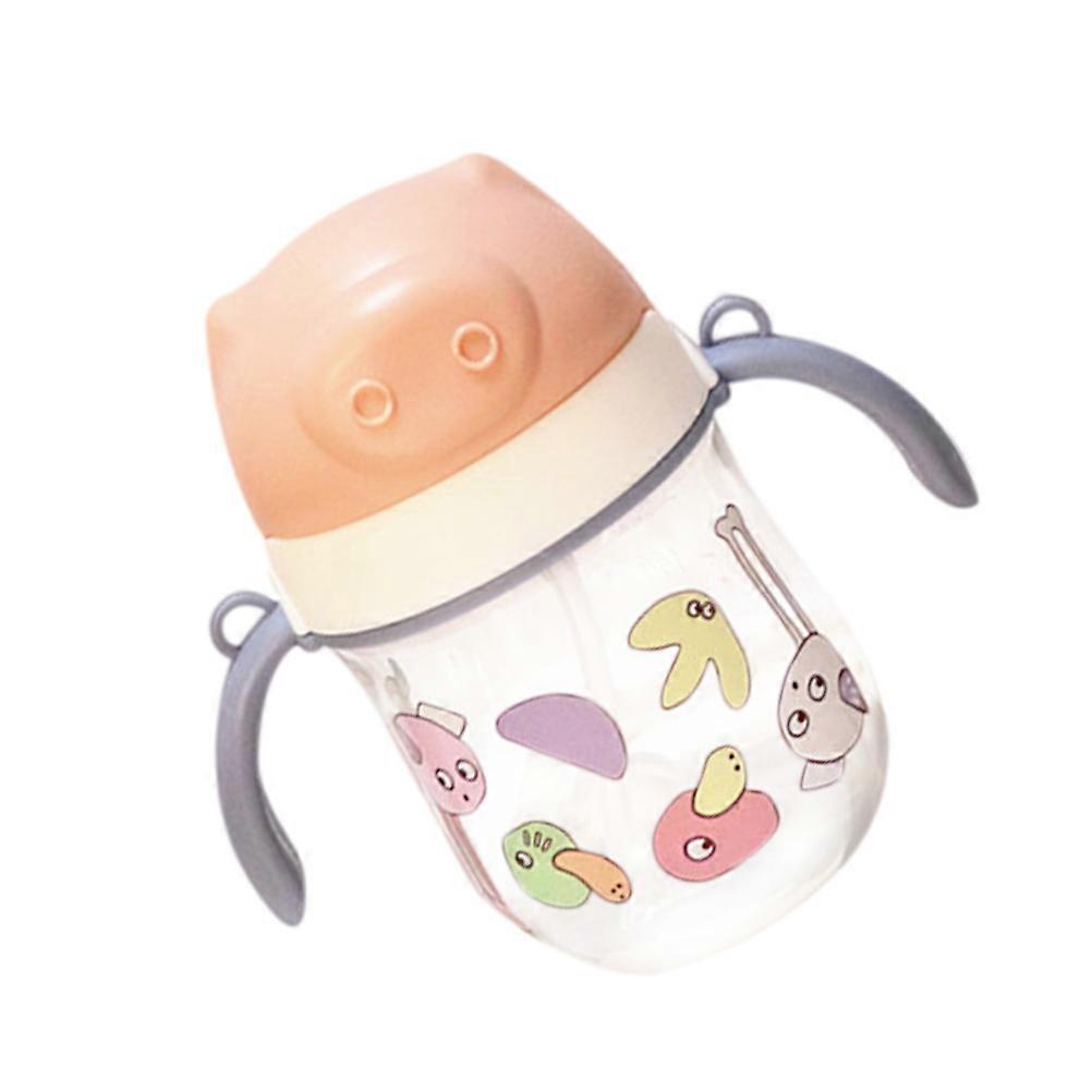 Infant Milk Bottle With Straw Design For Daily Use Assorted Color Easy To Clean 1 Set