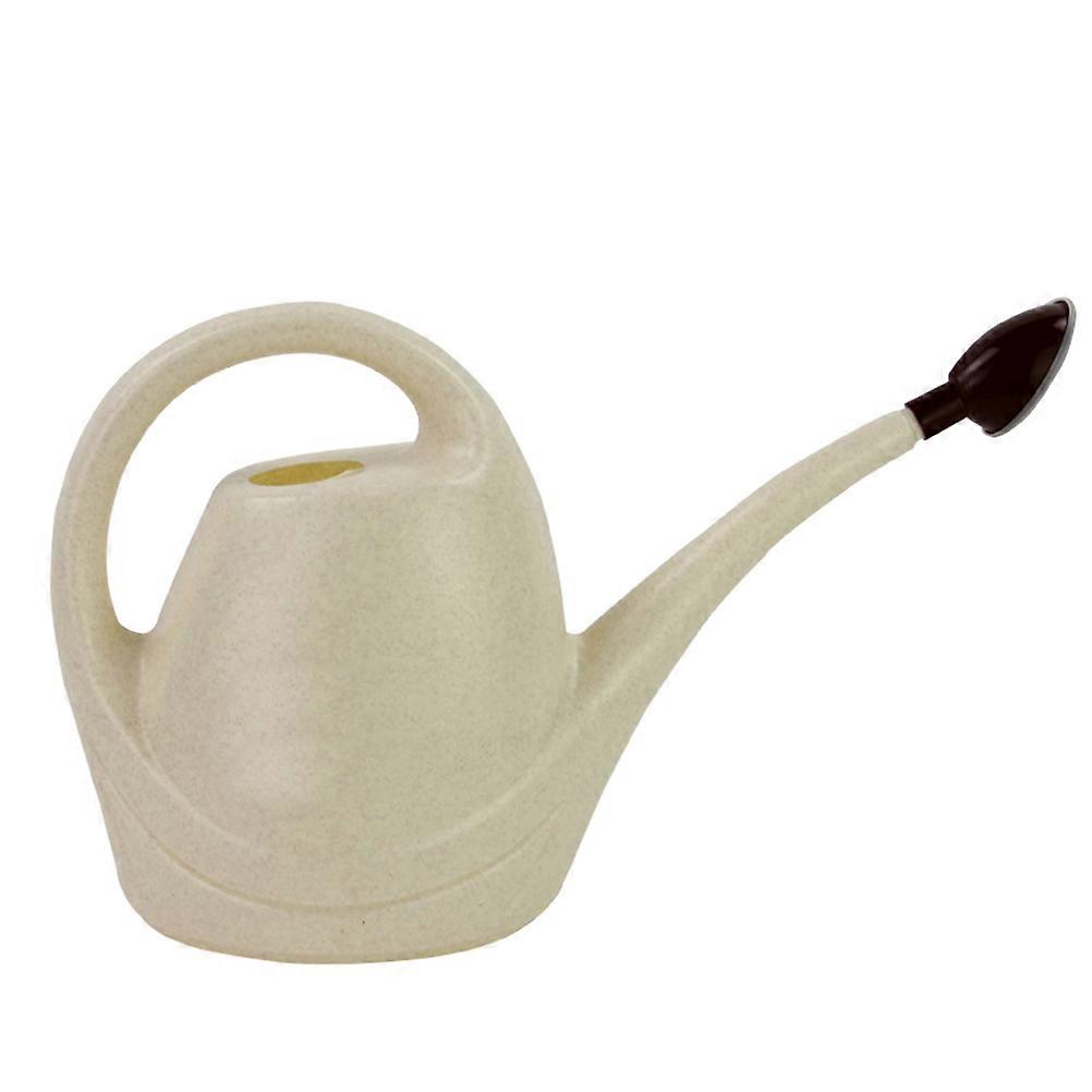 Plastic Watering Can with Long Mouth for Gardening Use Beige 3 5L Large Capacity Durability Safe