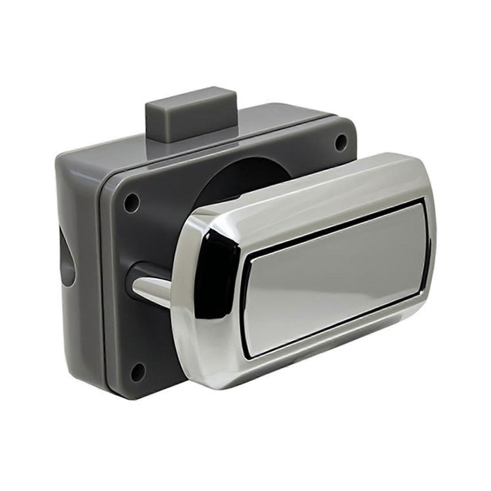 Push Taste Sperre Secure and EasytoUse Keyless Designs Push Lock AntiTheft Cabinet Lock Simple to Use for Yacht Cabinets Bright Chrome