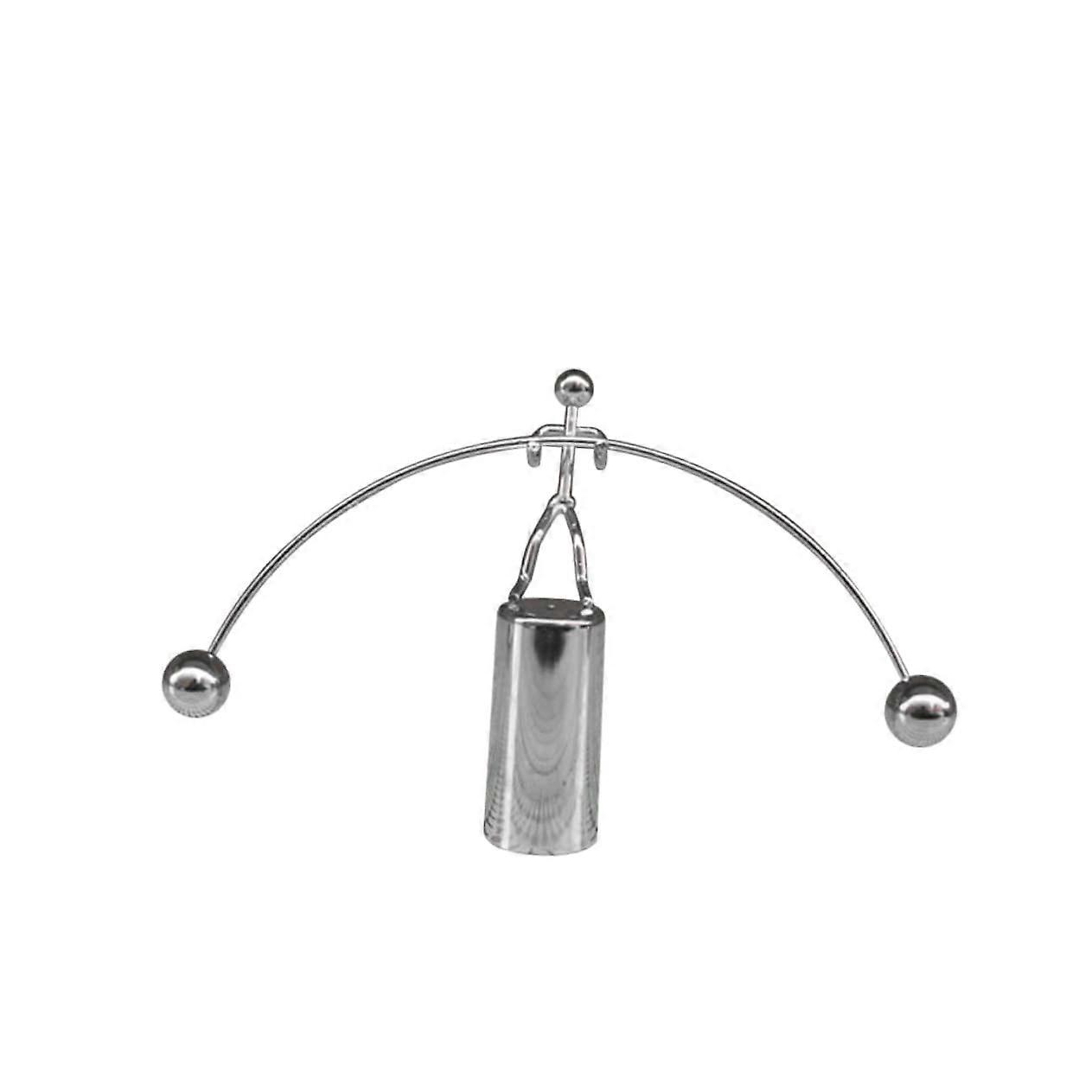 Weightlifting with Metal Swing for Weightlifting, Desktop Swing, Desktop Weightlifting, Silver