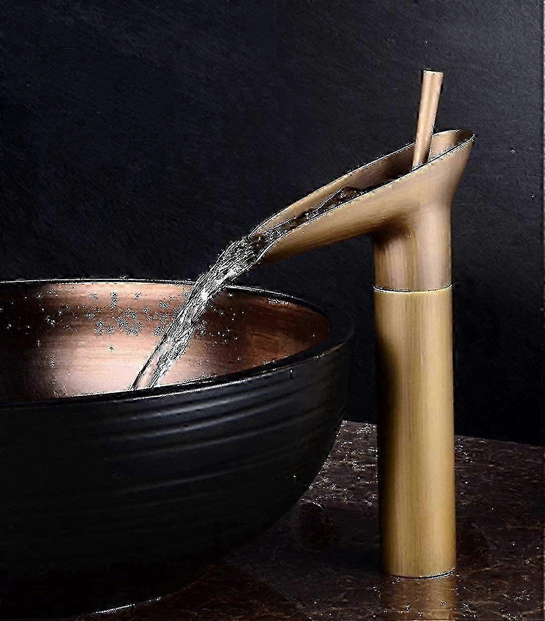 Sink faucet for bathroom in brass material