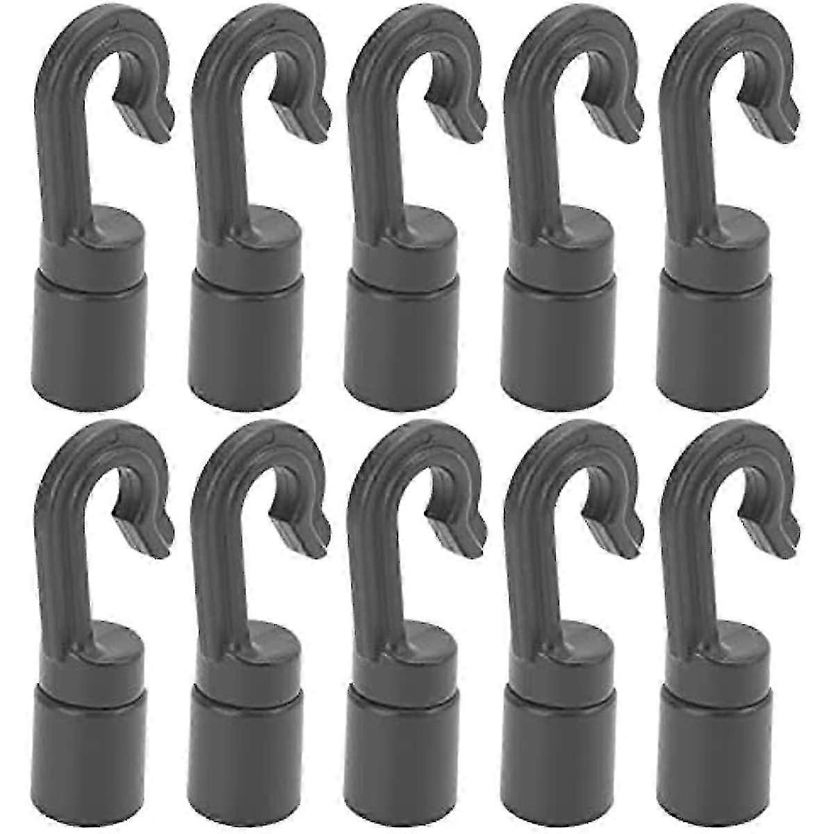 10 Pack Cord Hooks with S-Hooks for Boat, Canoe, Kayak Rope Management System