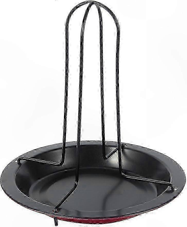 Vertical Non-Stick Chicken Grill Rack with Pan for Easy Cooking