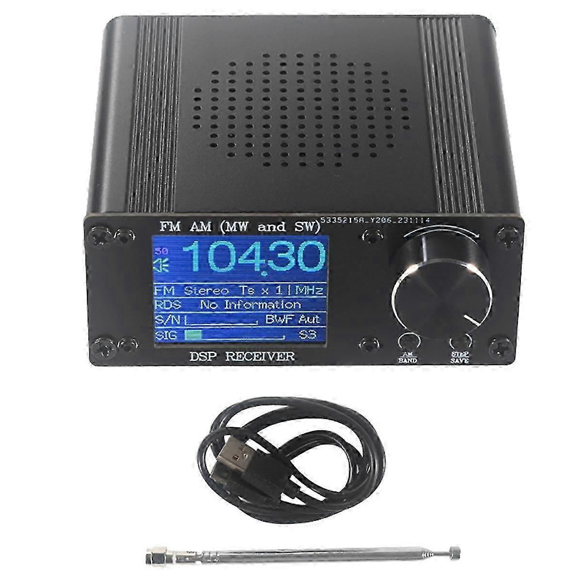 ATS-80 FM AM Radio Frequency Modulation Amplitude Modulation Radio Receiver with Color Screen