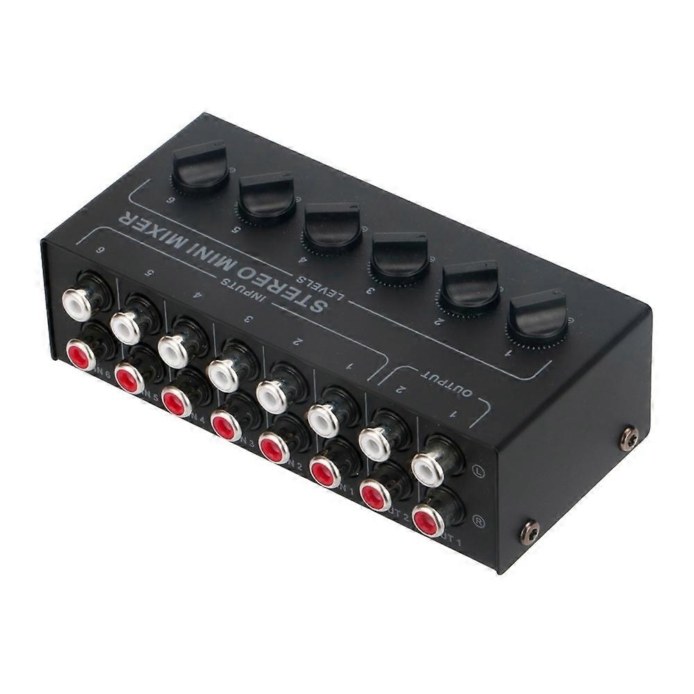 Audio Stereo Hub 6-Channel Passive Mixer Controller CX600