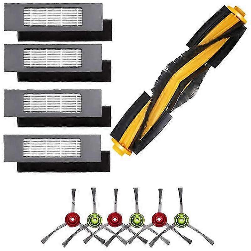 Accessories for N8 T8 1 Main Brush 4 Filters 6 Side Brushes for T8 N8 Ozmo 950 920 Replacement