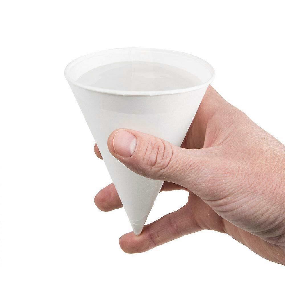 Water Cones 4 Oz Biodegradable For Offices Schools Hospitals 5000 Pack White