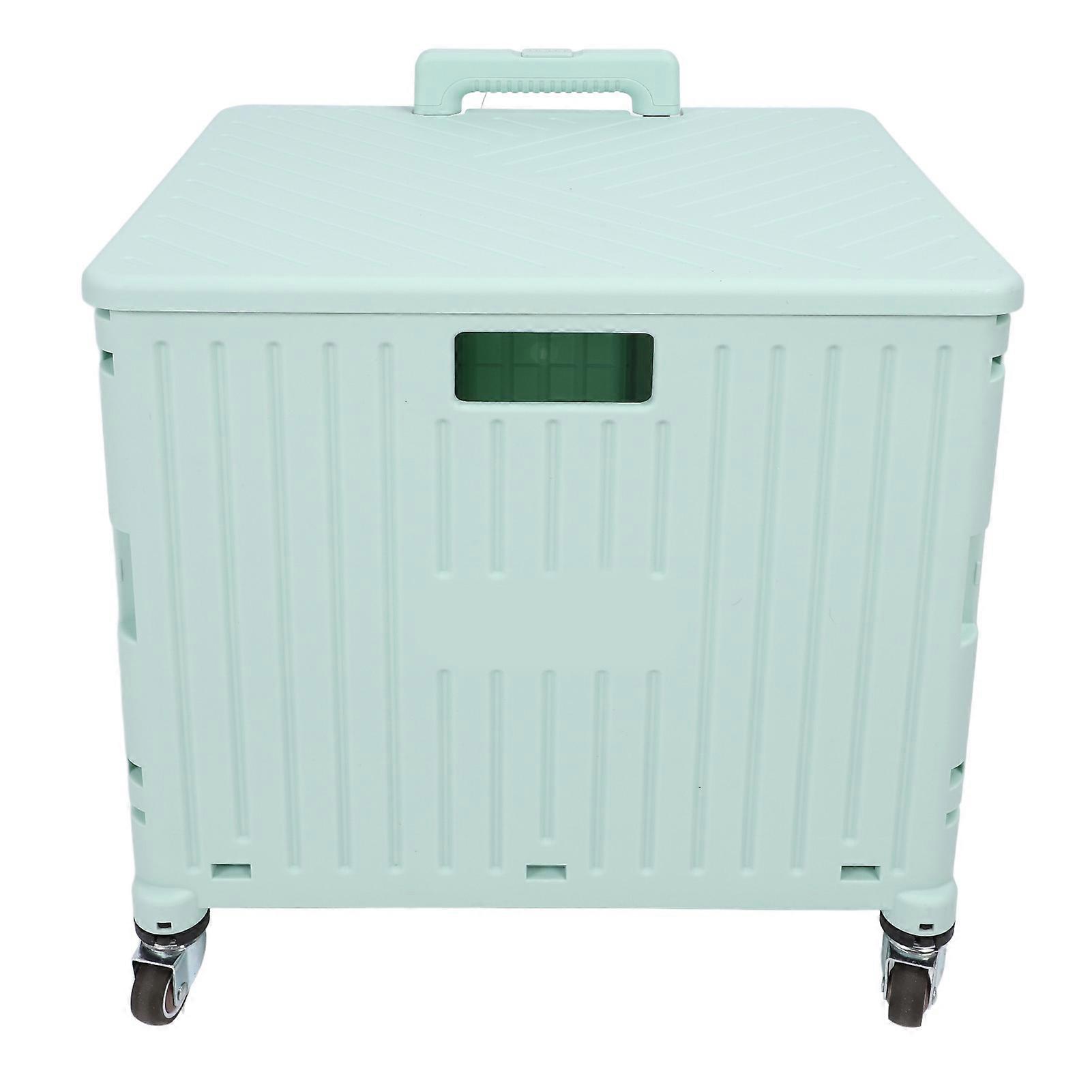 Folding Utility Cart with Telescoping Handle 40x36x100cm Green