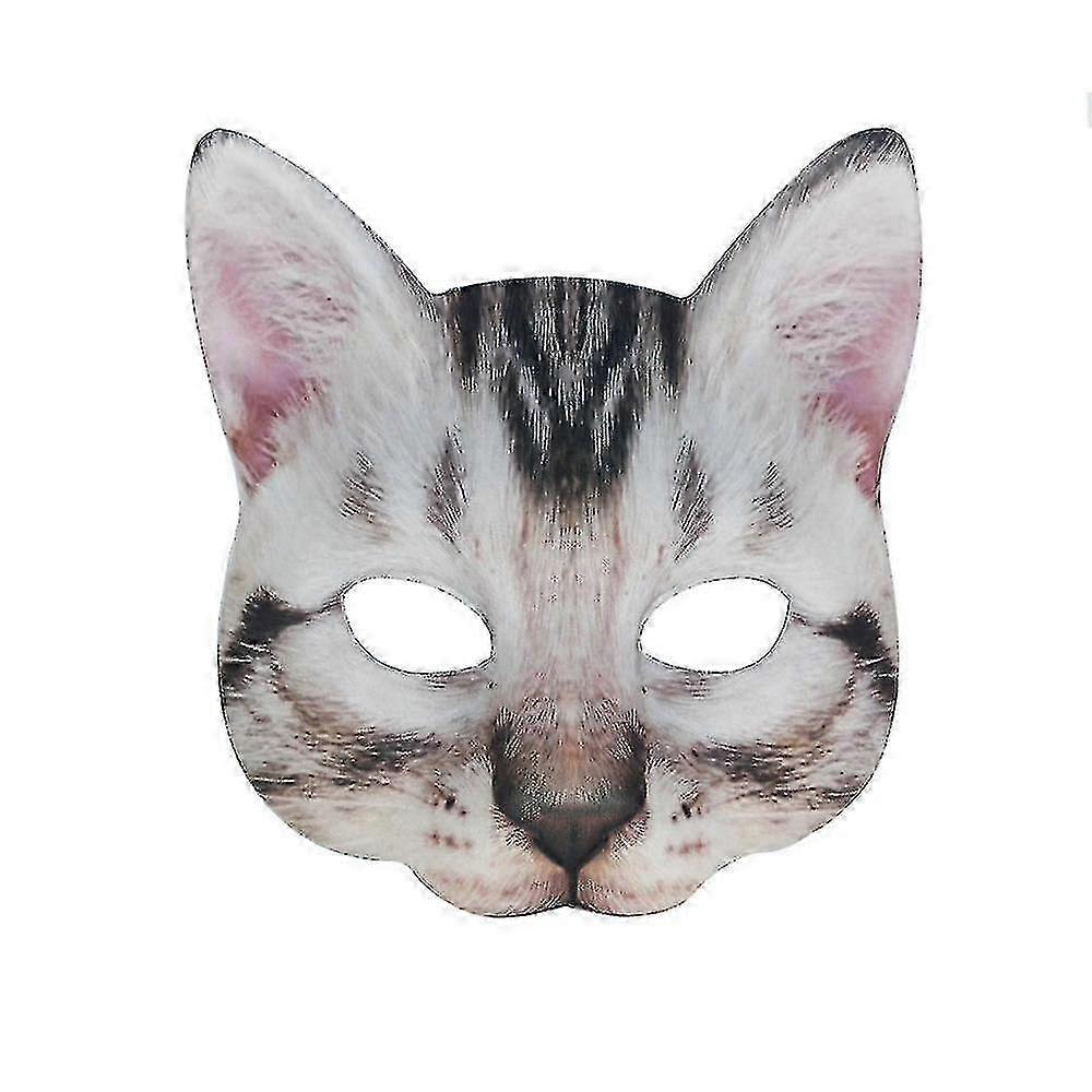 מסכת חתול פנים מלאה כמו בחיים לאירועי קוספליי ונשף מסכות - עיצוב יוניסקס, ללבוש נוח