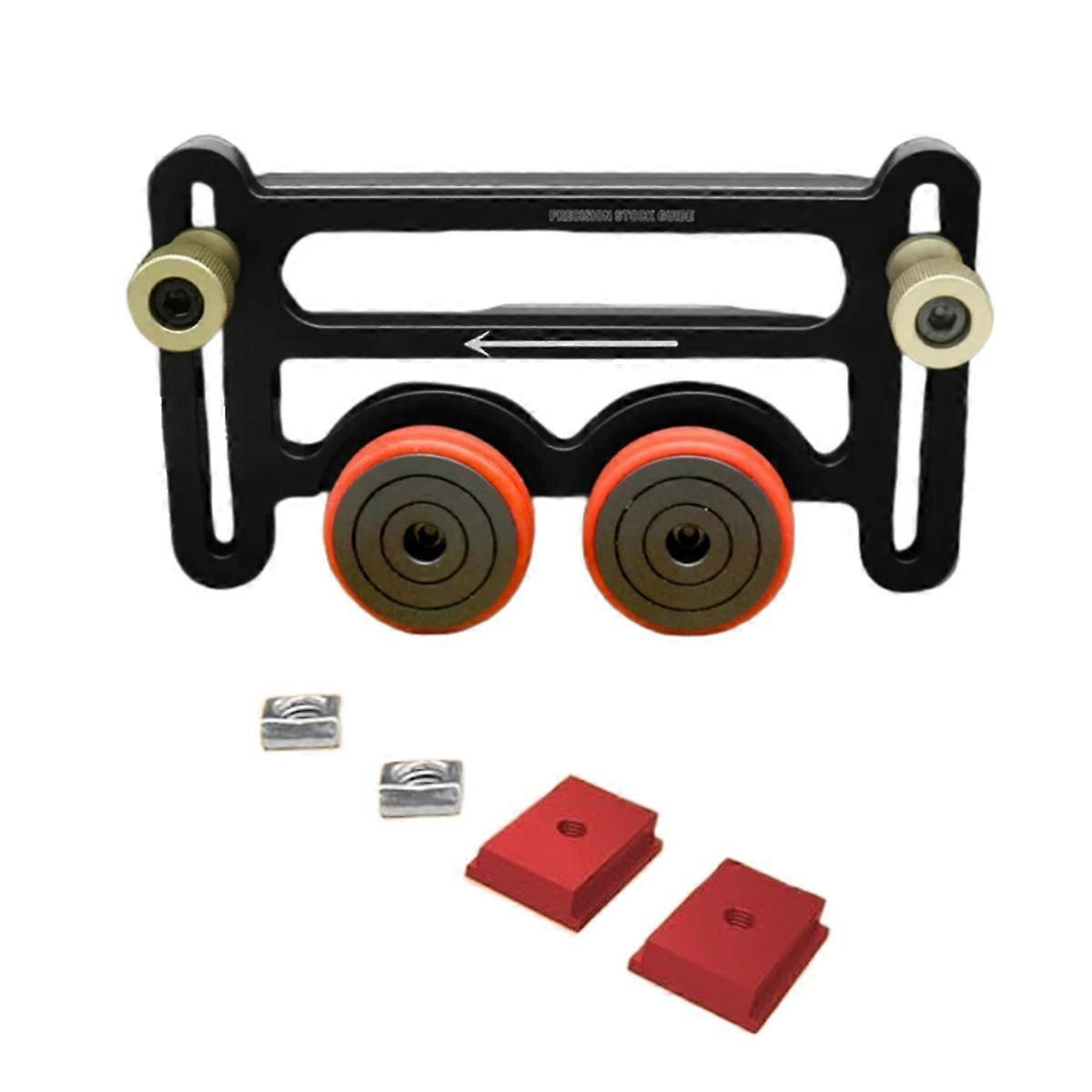 Table Saw Precision Guide Universal with Sliding Block Board Woodworking Bouble Wheel Bearing Rolle