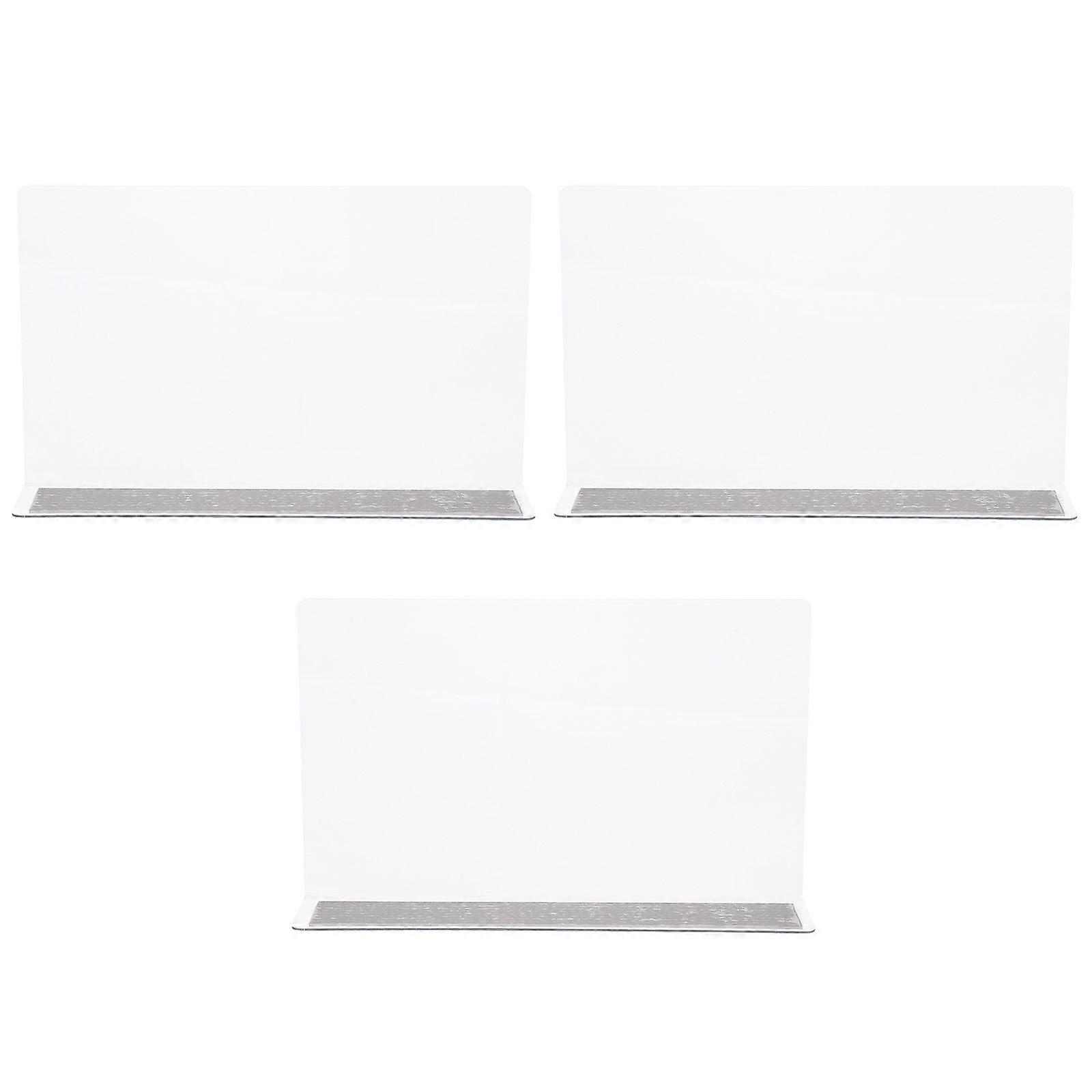 3pcs Plastic Shelf Divider Store Goods Separator Side Divider Clapboard