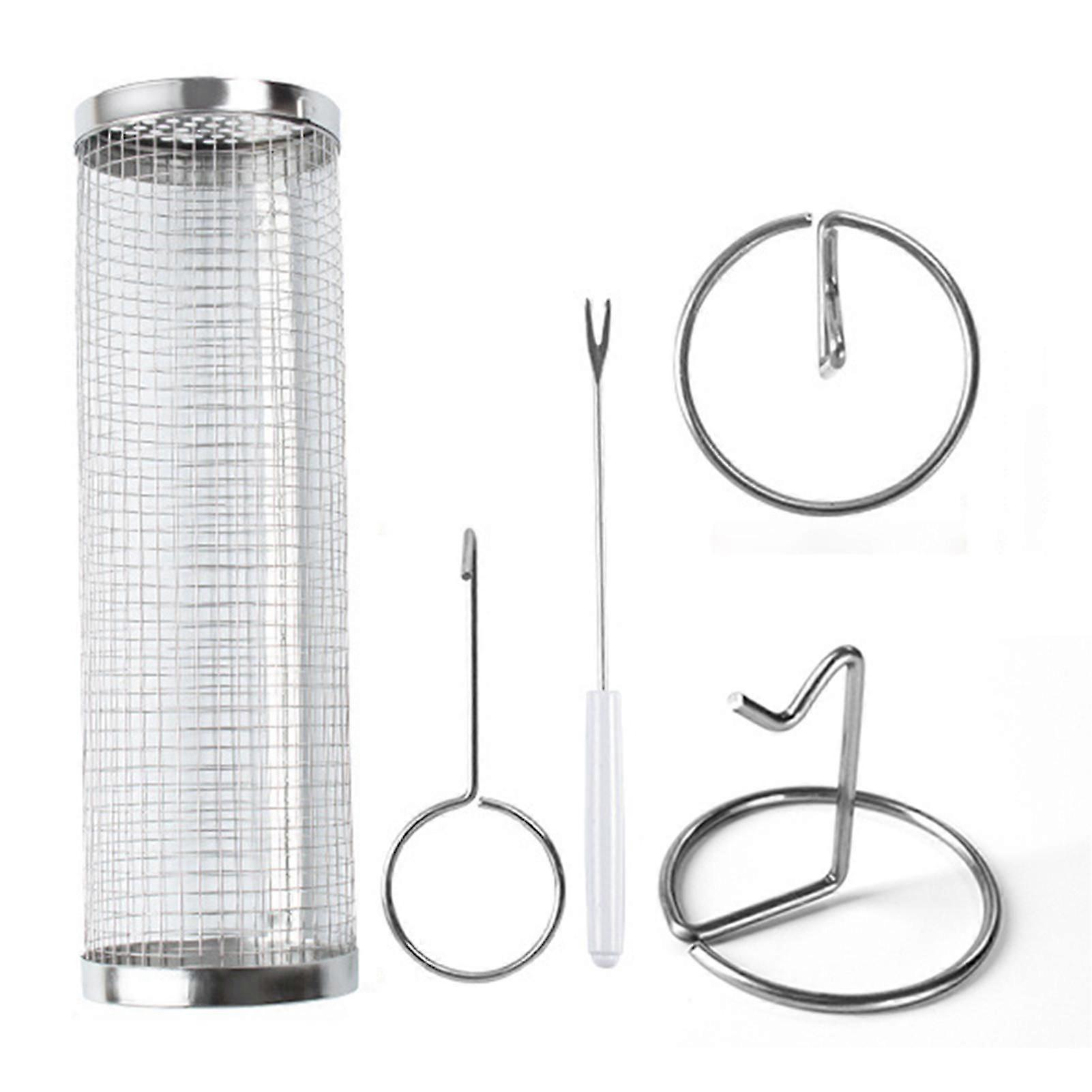 rolling cookware for garden bbq grilling baskets durable