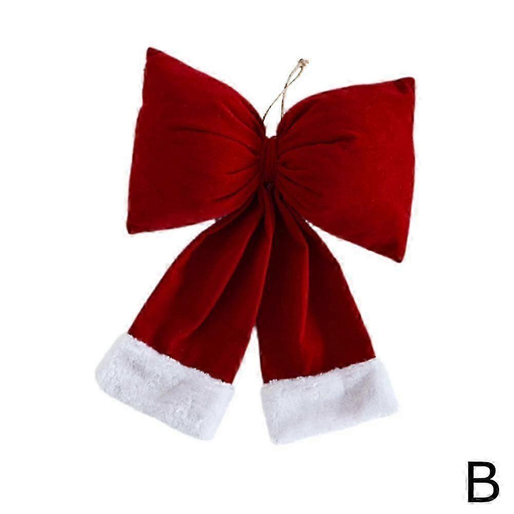 Christmas Tree Decoration Home Butterfly Bow Plush Butterfly Bows Are Soft