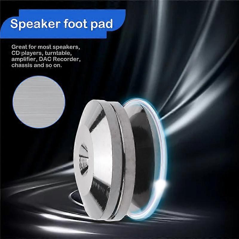 8PCS Metal Shockproof Foot Spikes Pads Stands Mats for Speakers CD Players Turntable Amplifier DAC
