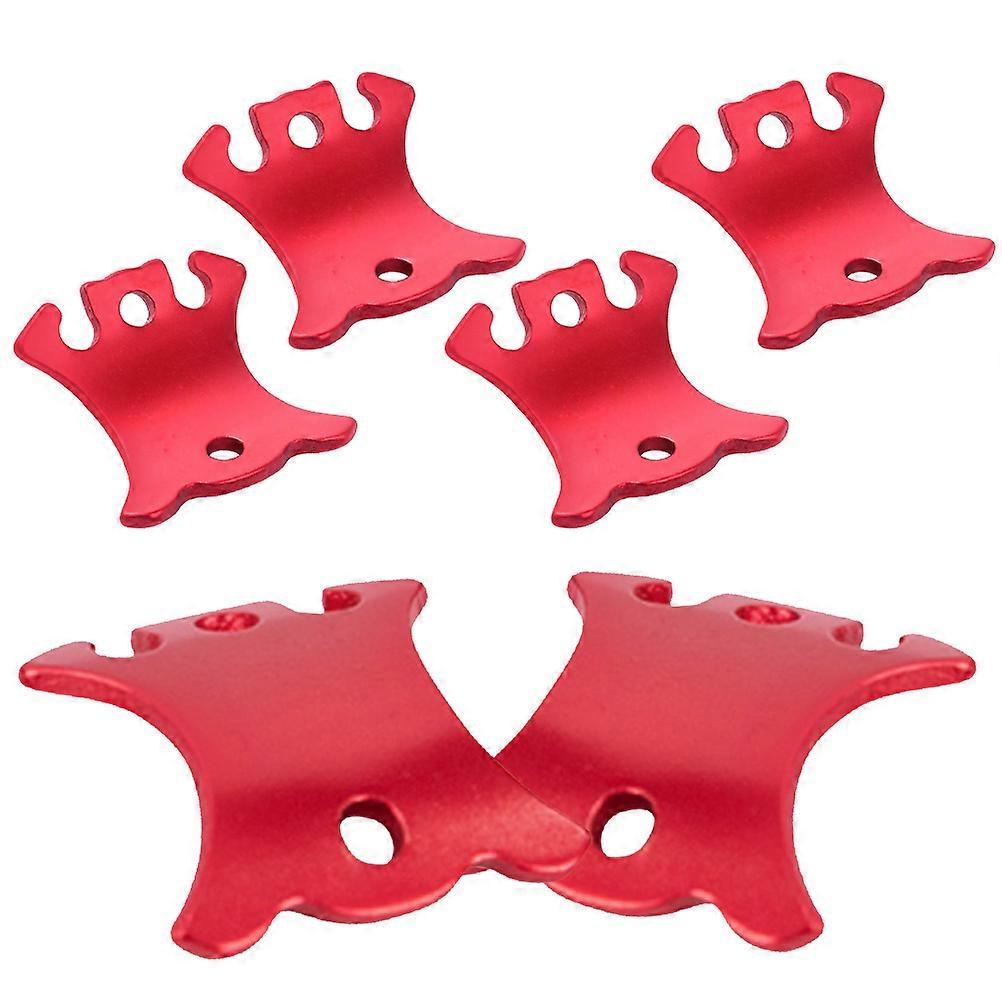 Wear-Resistant Rope Fasteners Wind Rope Buckles for Outdoor 6Pcs Set