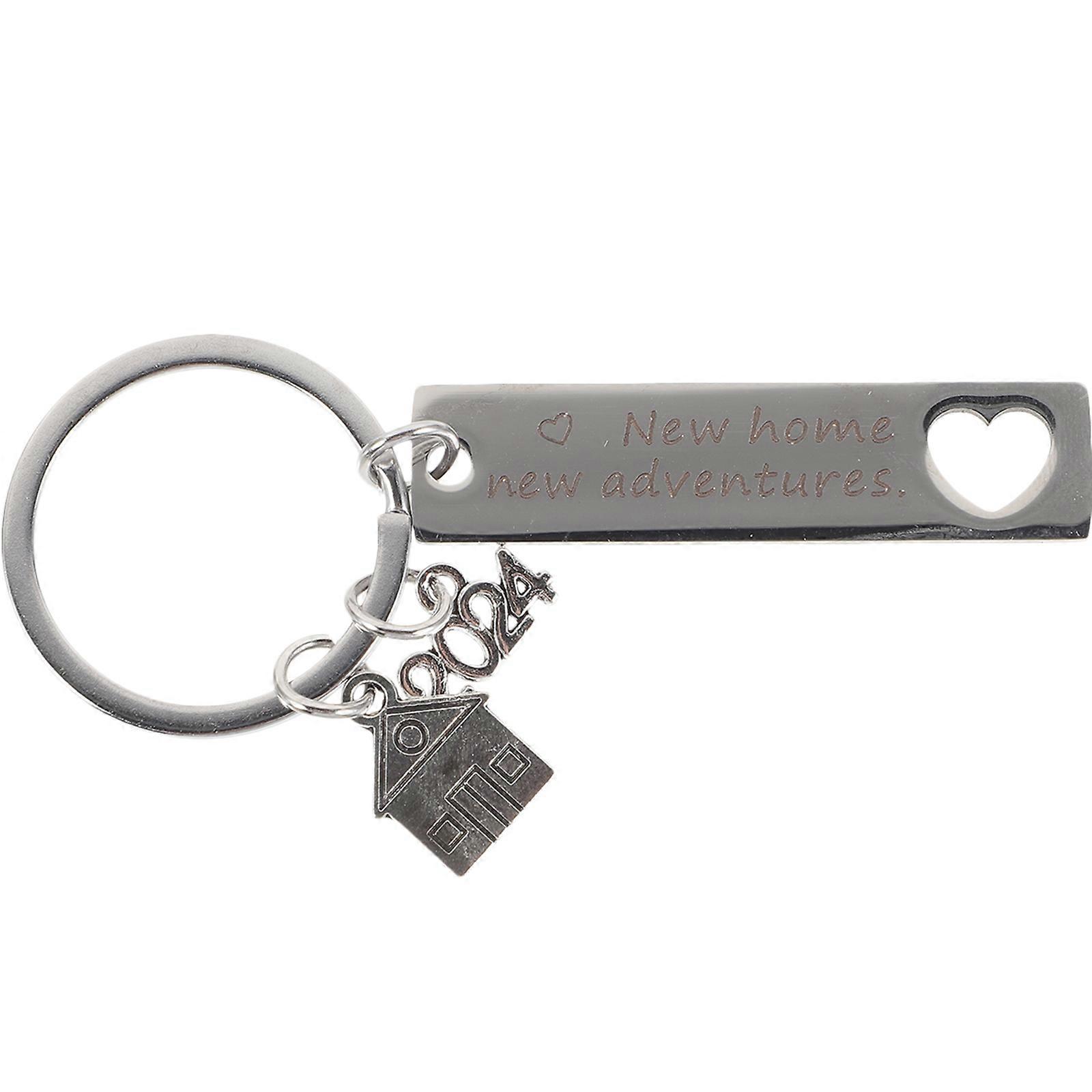 Hollow Design Keychain Decor For New Home Housewarming Day Suitable For Friends 1Set