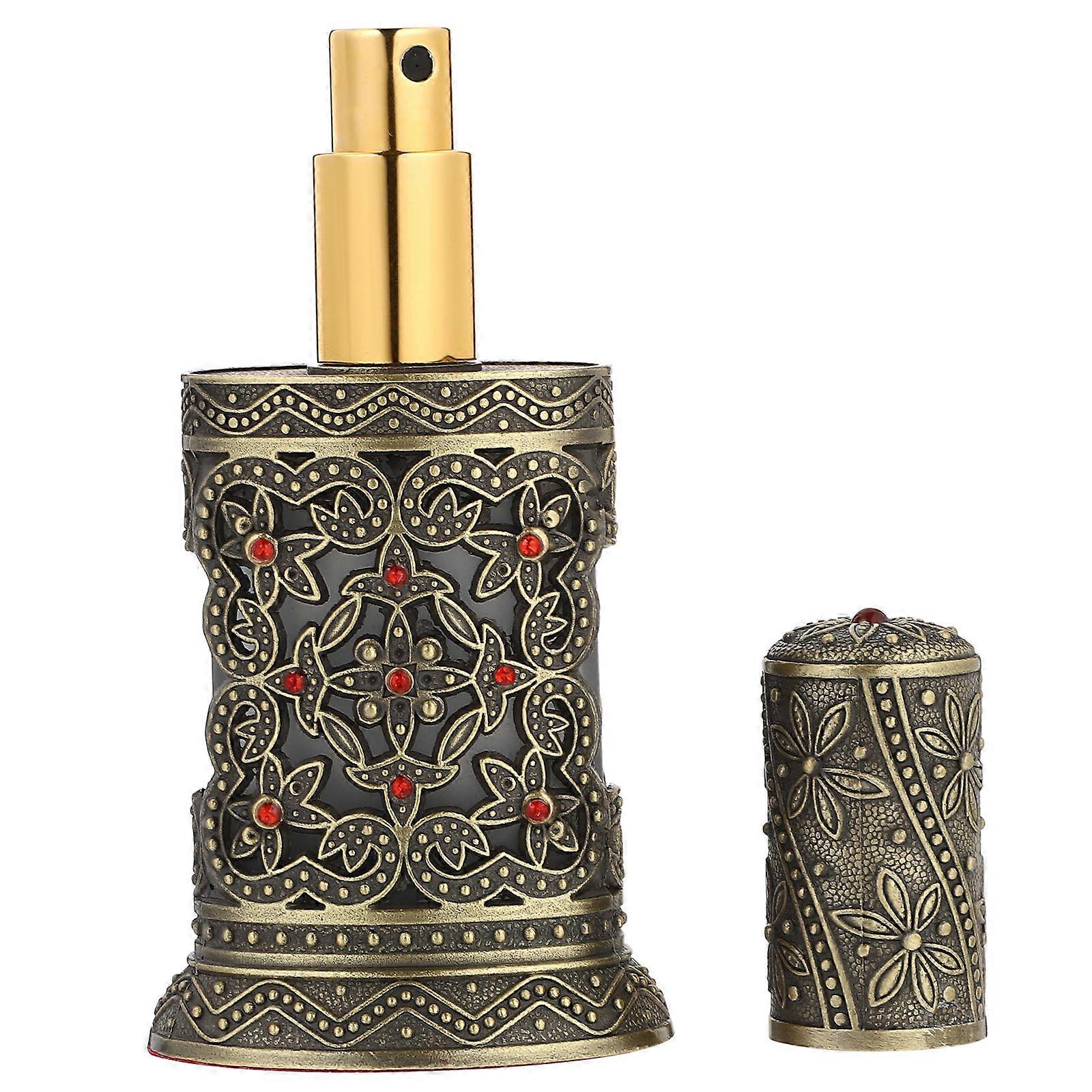 Essential Oil Spray Bottle 15Ml Retro Antique Shape Travel-friendly Toiletry Container Red 1Set