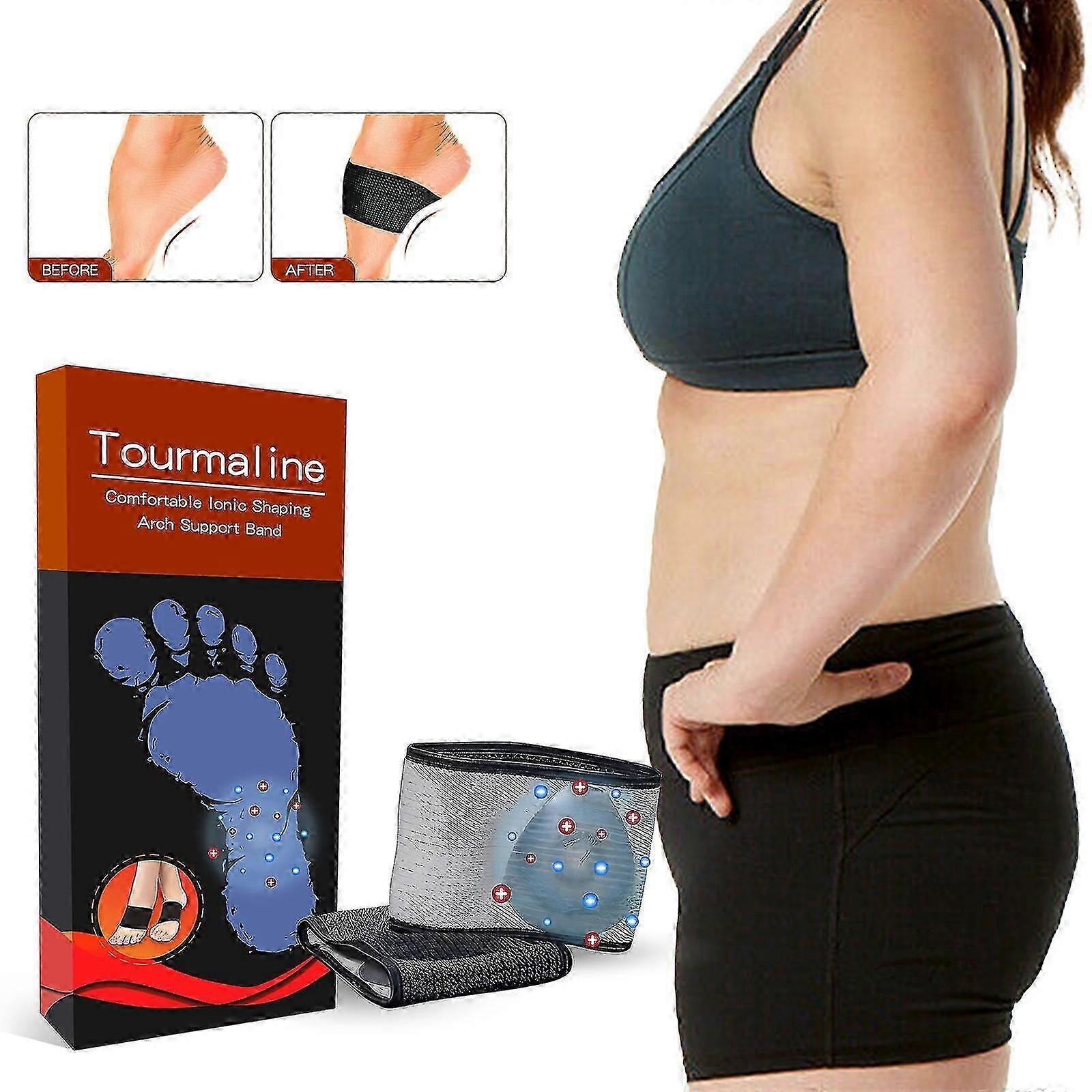 Firming Abdominal Fat Slimming Body Comfortable Ionic Shaping Arch Support Band 1pair Tw
