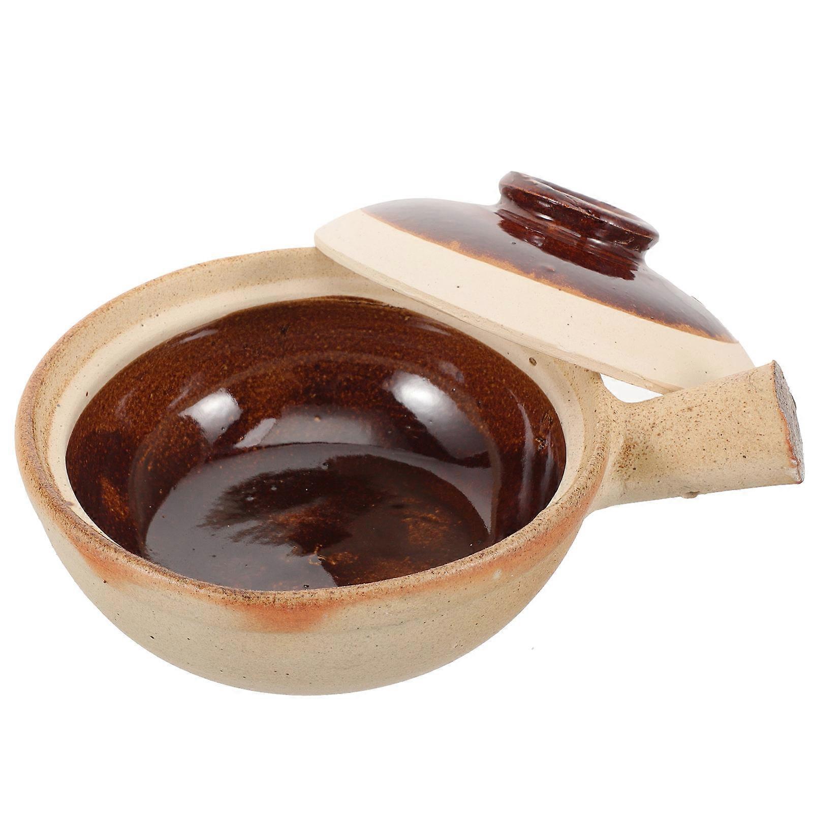 Multi-Functional Cooking Pot Large Garlic Roasting Pot Single Handle