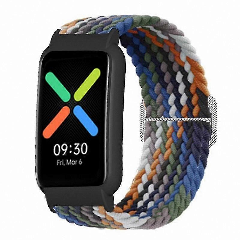Knitted Nylon Elastic Watch Band with Case for Smartwatch Replacement Strap