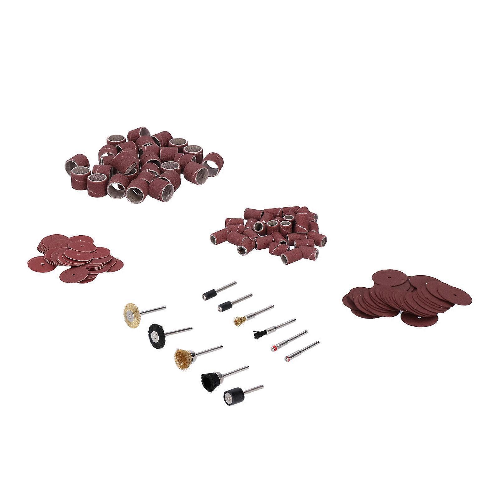 Sanding Set with Mandrels Bands Brushes for Angle Grinder Kit