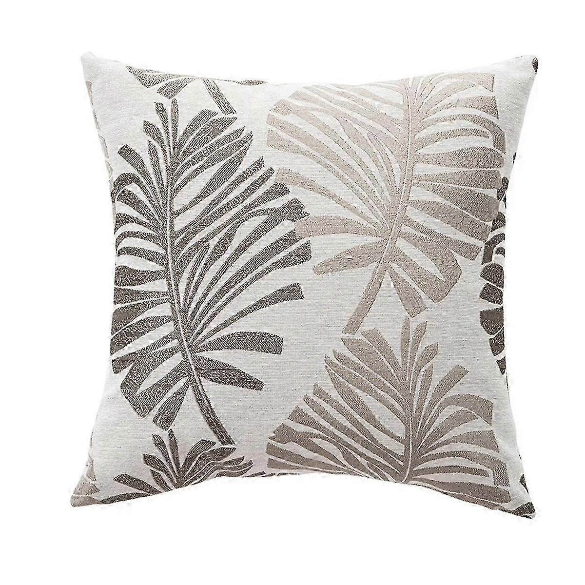 Leaf Pattern Pillowcase with 45x45cm Size for Home Decorative Cushion Covers: Plant-inspired Style