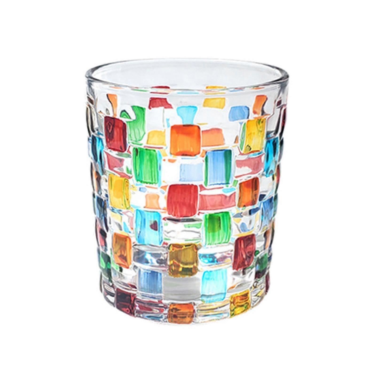 Creative Painted Crystal Irregular Design Whiskey Glass