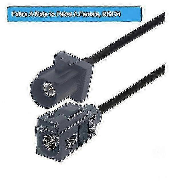 Male to Female Pigtail Extension Cable for Car Radio Antenna, Suitable for GPS RF Communications Systems, Compatible with Various Connectors