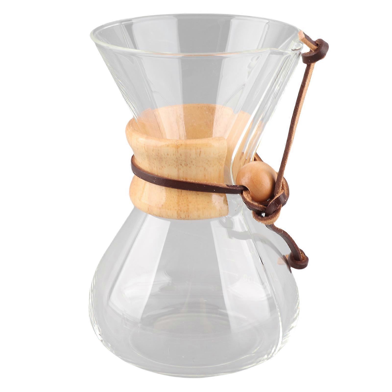 Coffee Pot 400ml Borosilicate Glass High Temp Proof Pour Over