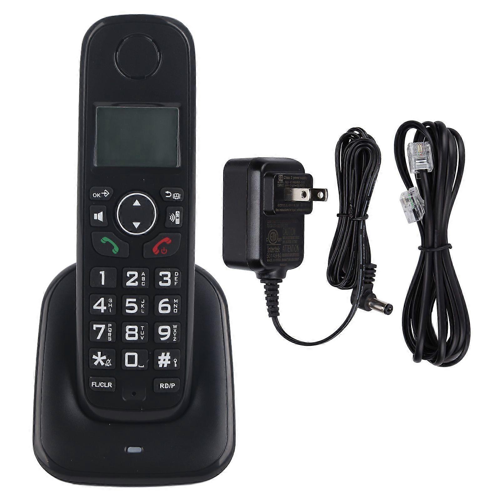 D1001 Cordless Speakerphone Multifunction Expandable Digital Cordless Phone System for Business Office HomeUS Plug