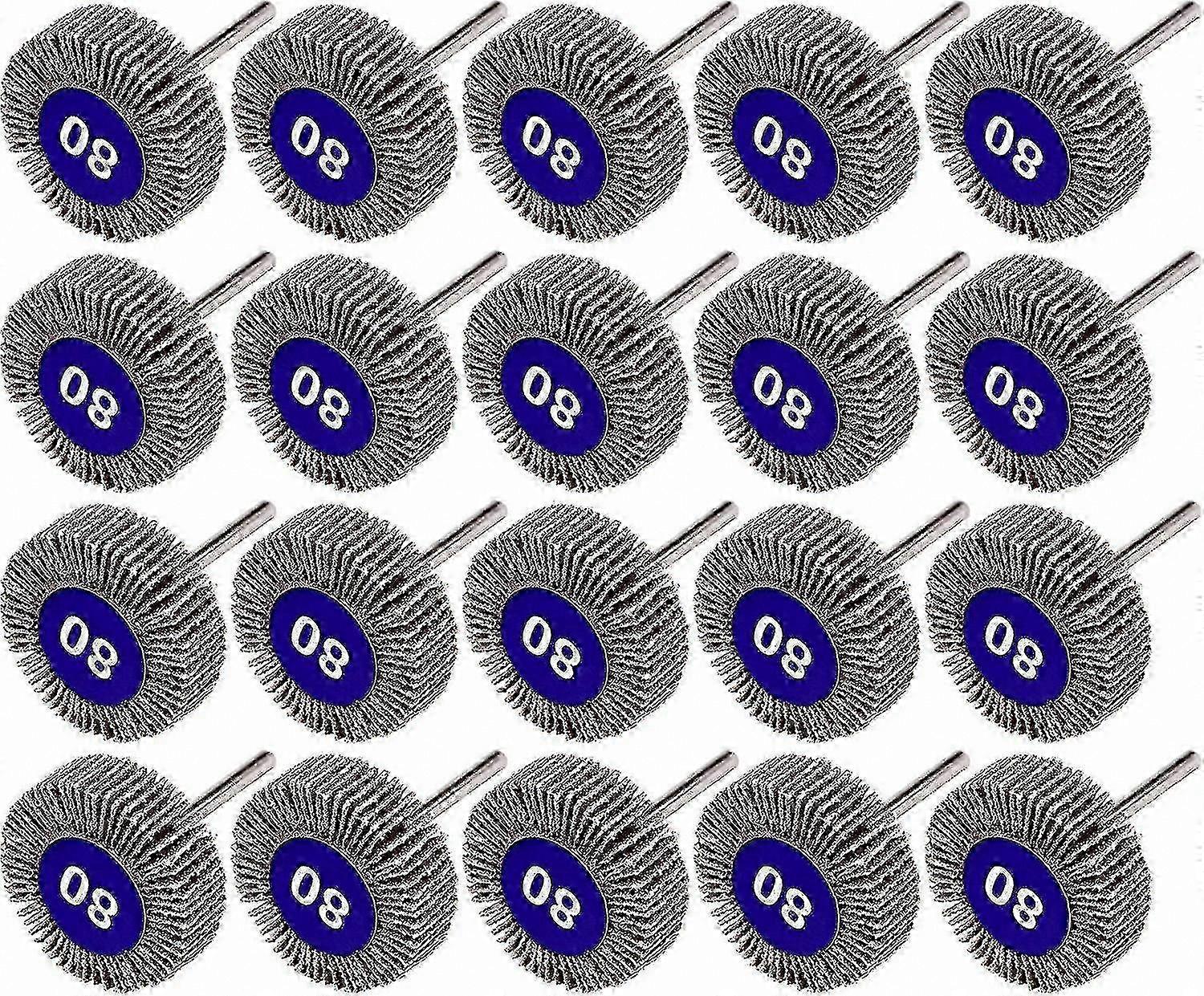 80 Grit Sanding Discs, 20-Pack, 100mm Diameter for Rotary Tools hwy